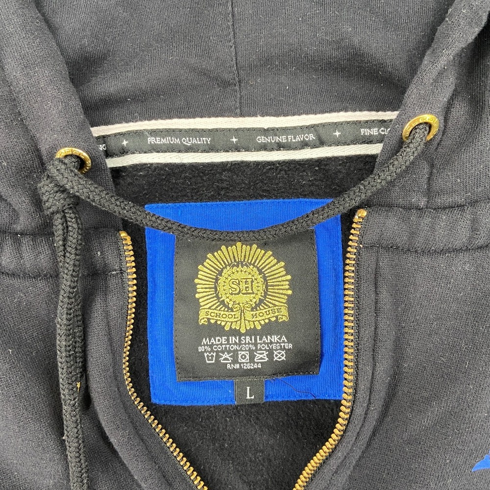 Duke Blue Devils Hoodie Womens Large Black Schoolhouse NCAA Basketball Sports - Picture 2 of 9